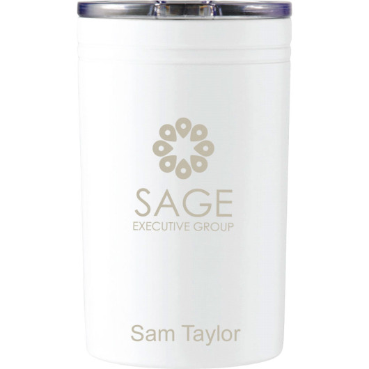 Personalised Vacuum Tumbler White